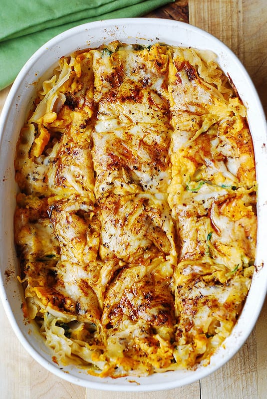 BUTTERNUT SQUASH AND SPINACH LASAGNA Sahara's Cooking