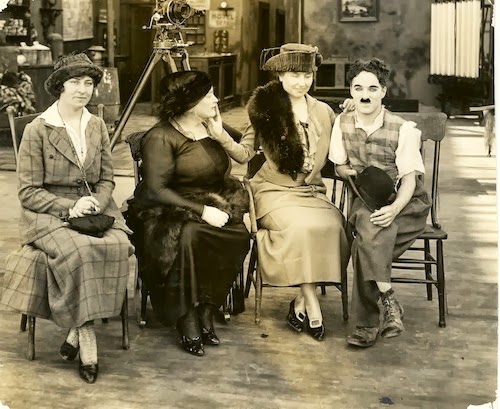 Discovering Chaplin Helen Keller visits the set of