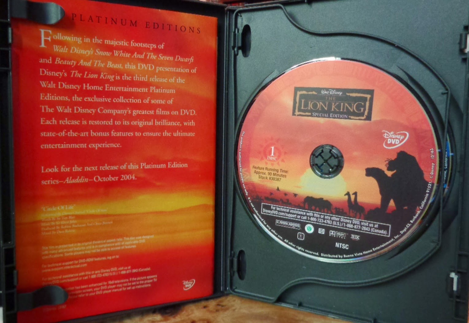 Movies on DVD and Blu-ray: The Lion King (1994)
