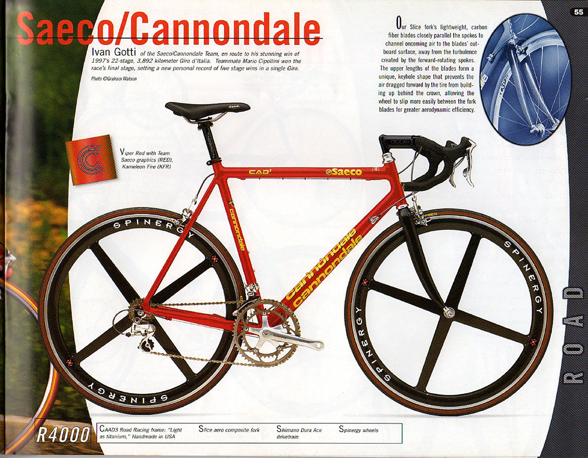 CATALOGUES CANNONDALE CANNONDALE 1998