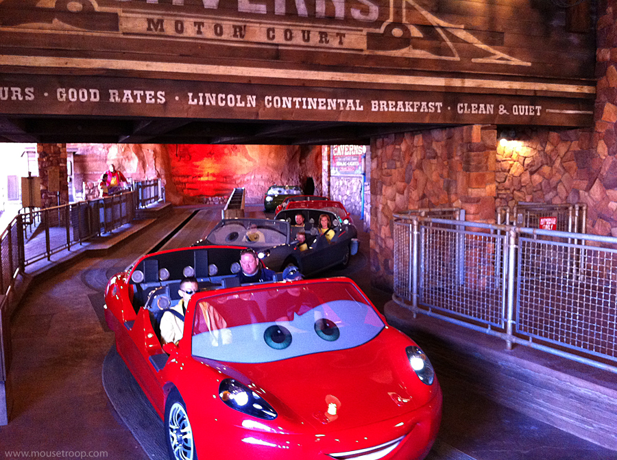 Mouse Troop A Trip Through the Radiator Springs Racers Queue