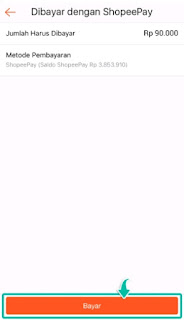 Cara transaksi pembayaran menggunakan shopeepay