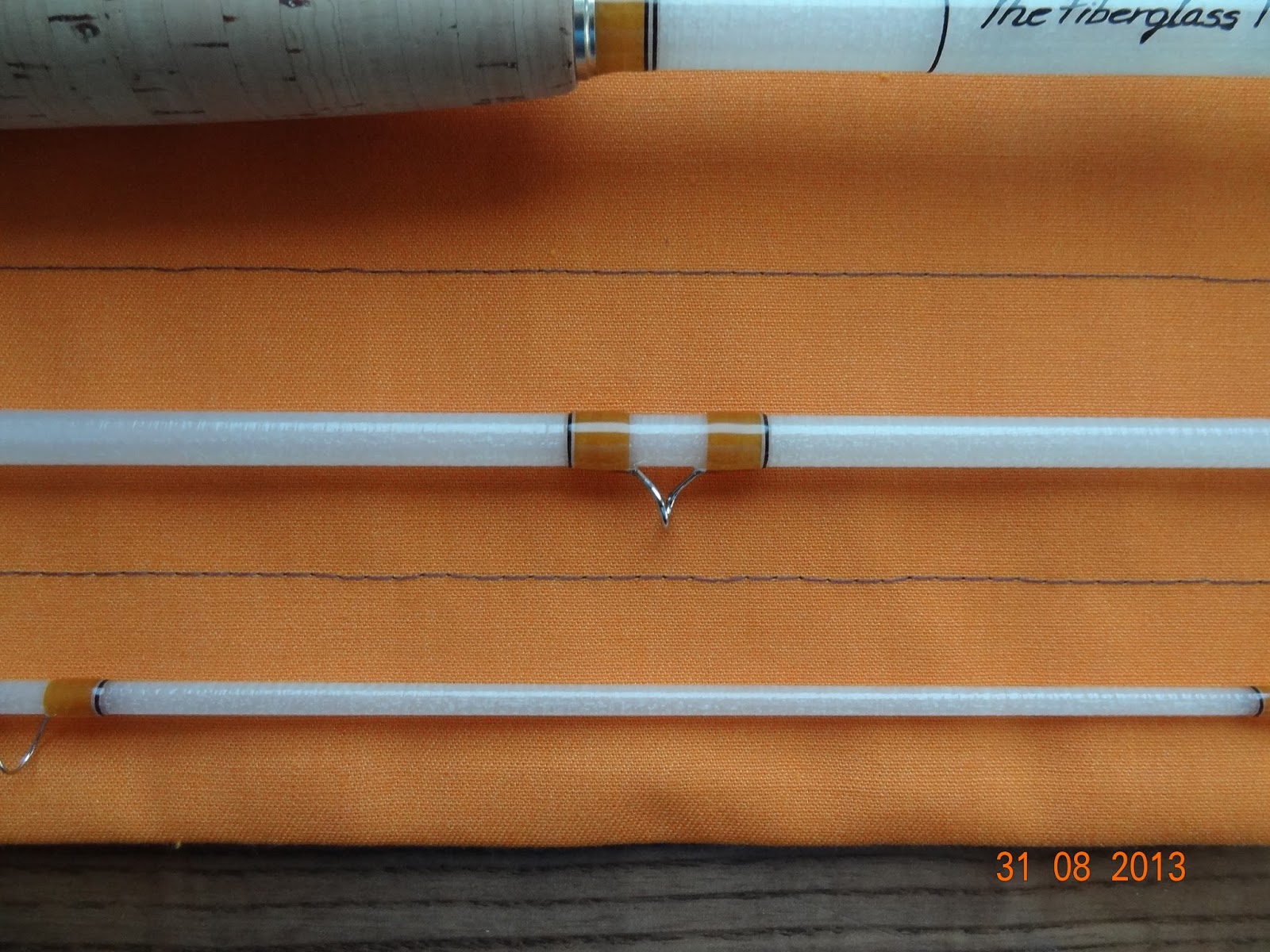 XanderFlyrods KABUTO7033 WHITE FIBERGLASS FLY ROD