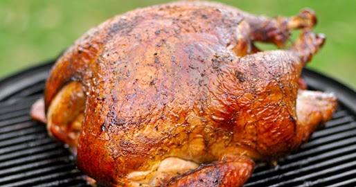 turkey on grill weber