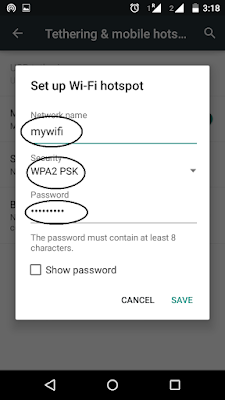 Enter your Network Name