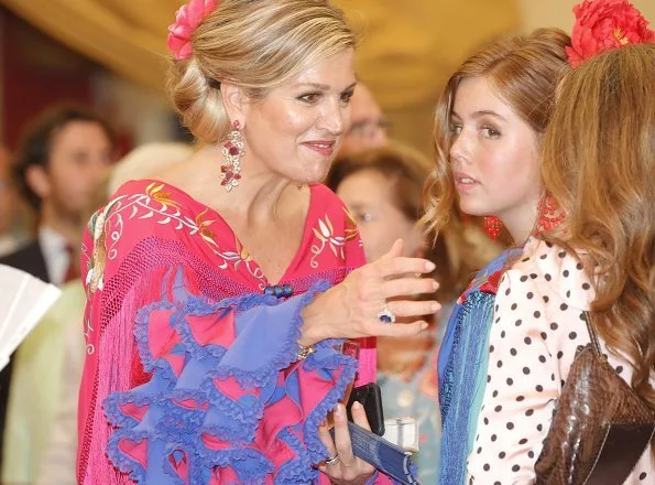 Queen Maxima, Princess Catharina-Amalia, Princess Ariane, Princess Alexia wore Fabiola Flamenco dresses
