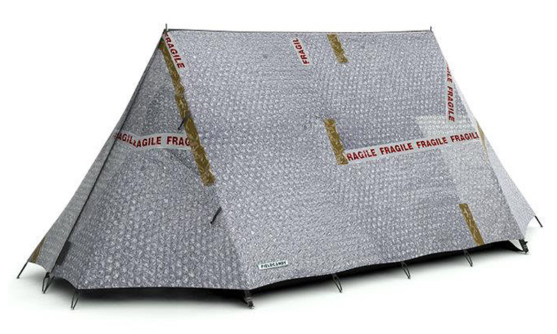 bubble wrap camping tent