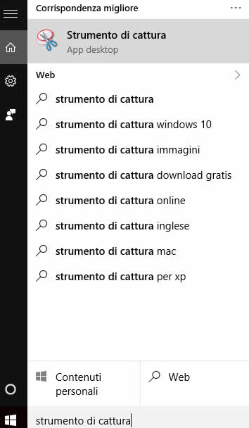 Come fare uno screenshot del desktop (windows 10)