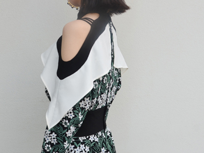 Altamira fleur BLOG: 【mame】Tulle Embroidered Open Shoulder Dress : by