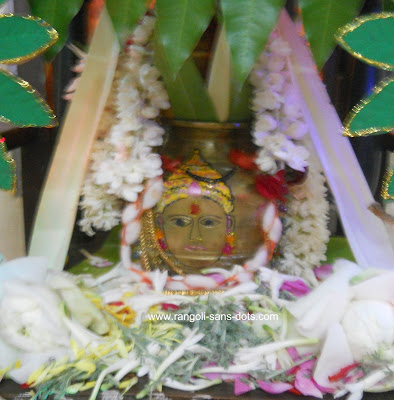 Festival Varalakshmi Pooja Or Vratham Kolam By Sudha Balaji