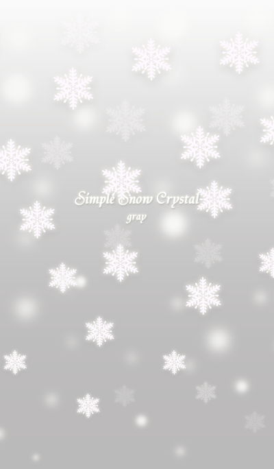 Simple Snow Crystal gray *