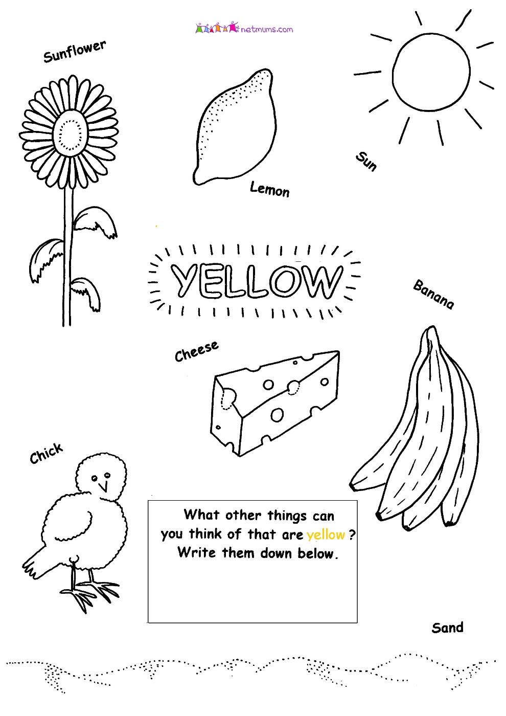 Yellow Color Worksheets For Kindergarten Printable Kindergarten Yellow Color Worksheets For Kindergarten Printable Kindergarten
