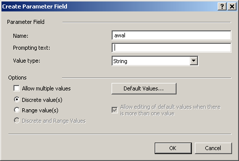 Parameter value. Parameter value