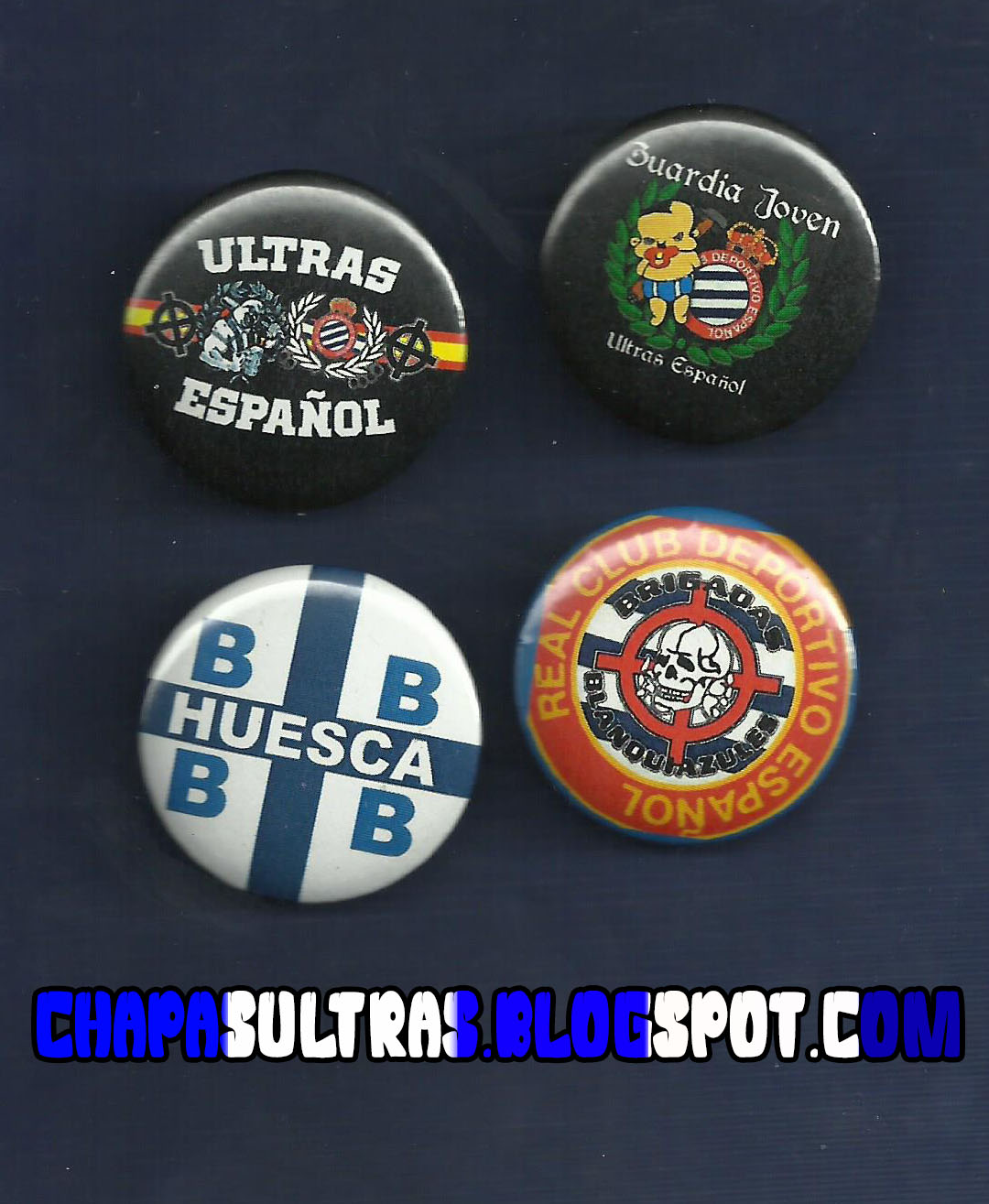 CHAPAS ULTRAS Chapas Brigadas Blanquiazules