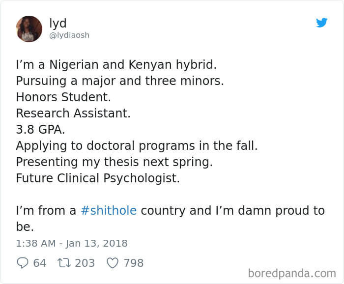 People Respond To Trump 'Shithole Countries' Remark. Take A Look At Their Powerful Tweets! People Respond To Trump 'Shithole Countries' Remark. Take A Look At Their Powerful Tweets!