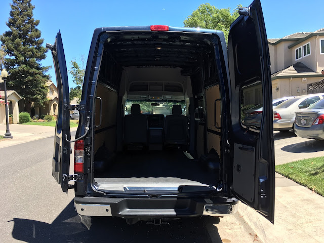 2016 Nissan NV 3500 High Roof SL rear view Rear view of 2016 Nissan NV 3500 High Roof
