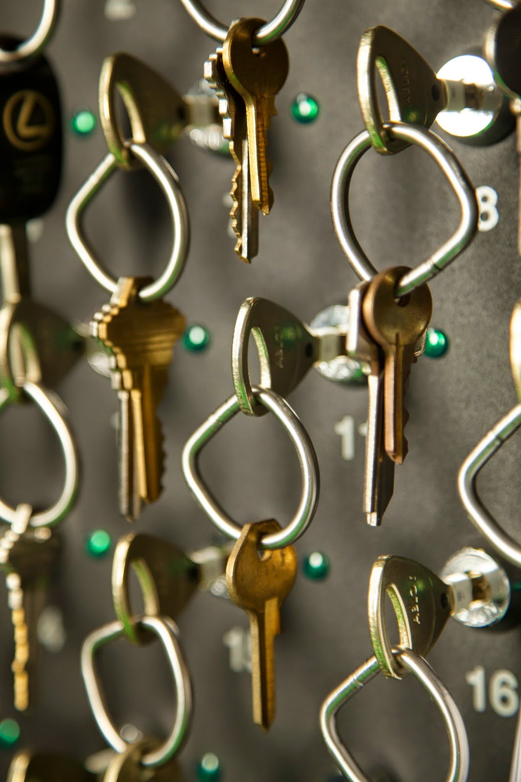Electronic key panel