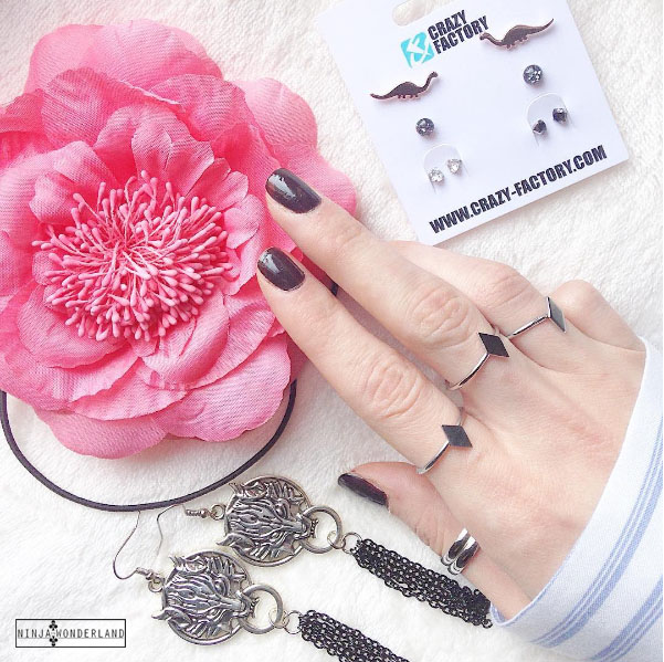 crazy factory orecchini