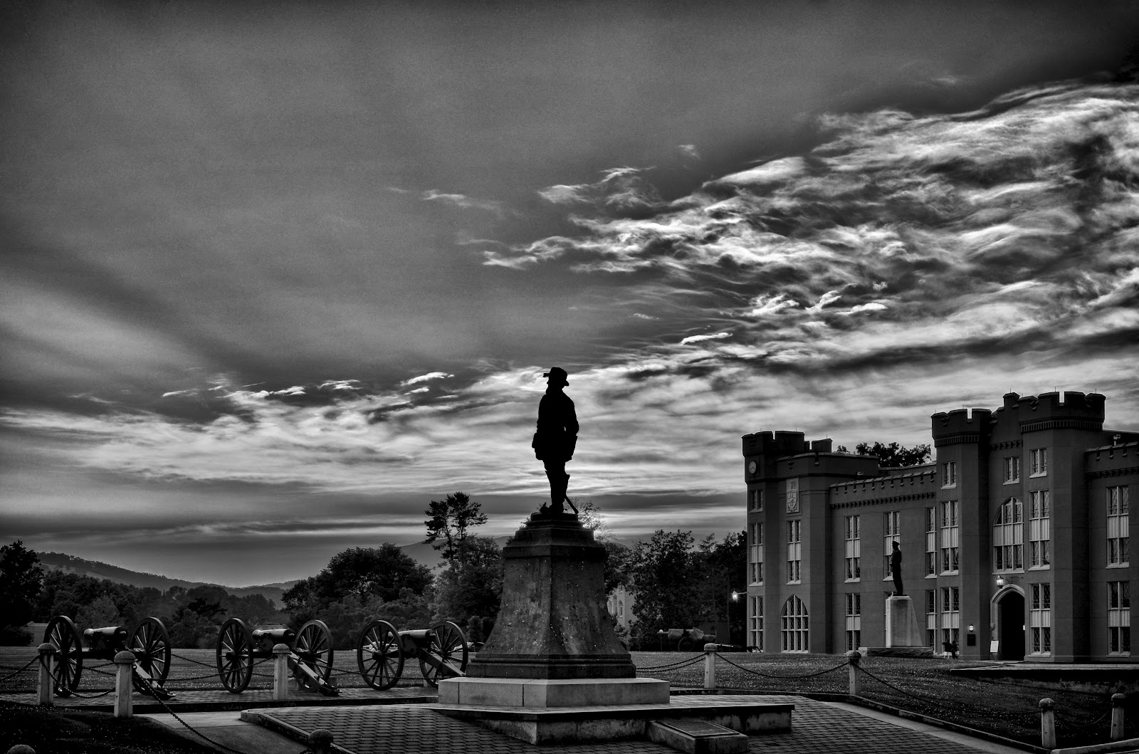 HalScott Photo Virginia Military Institute at Sunset