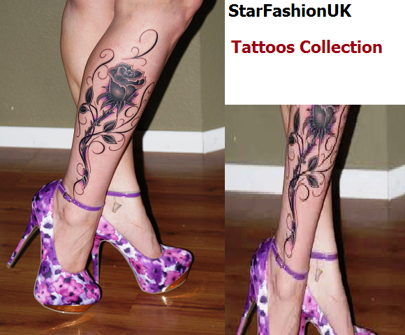 UK Fashion Leg Tattoos For Girls