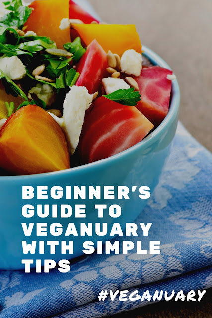 A beginner's guide to veganuary with tips, product ideas, ready meals and simple recipes. #veganuary #vegantips #vegandiet #veganreadymeals #veganproducts #veganmeals #veganrecipes