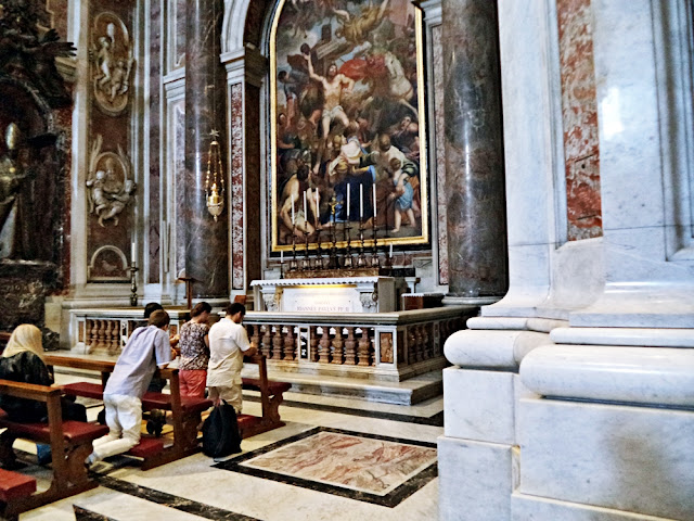 Bazylika św. Piotra - Watykan (wnętrze)