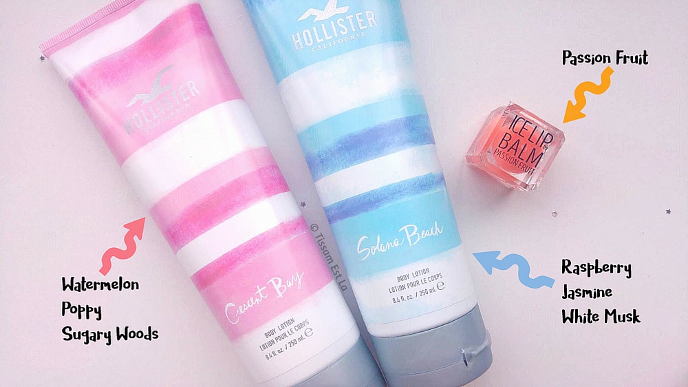 Hollister Body Lotion Crescent Bay & Solana Beach and Equivalenza Ice Lip Balm PassionFruit Hollister Body Lotion Crescent Bay & Solana Beach and Equivalenza Ice Lip Balm PassionFruit