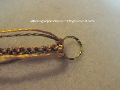 how to make finger crochet cord for necklace