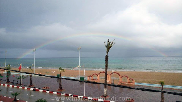 قوس قزح ، شاطئ مرسى بن مهيدي قوس قزح ، شاطئ مرسى بن مهيدي