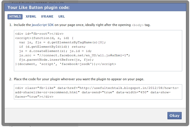Programming/Designing related technical Informations: How to add Share ...