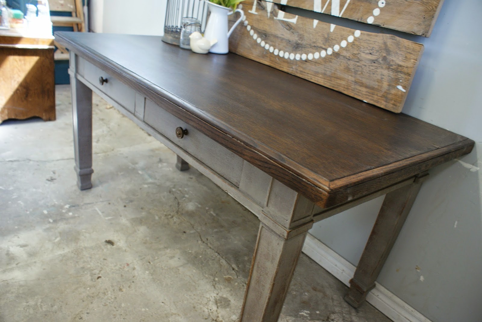 Better Than New Grey Desk