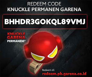 Kode Redeem (Redeem Code) PB Garena Senjata Knuckle Permanen Kode Redeem PB Garena Senjata Permanen