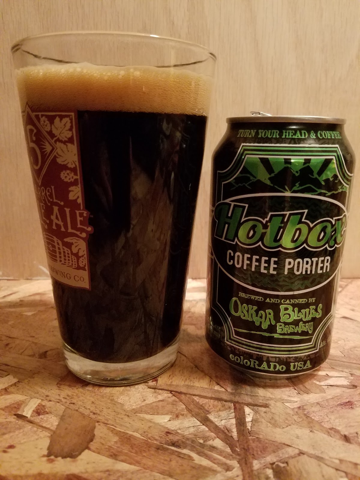 Drinkin' and Modelin' Beer Review Oskar Blues Hotbox Coffee Porter