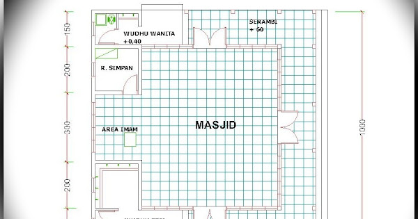 Denah Masjid 10 X 10 M Home Design And Ideas