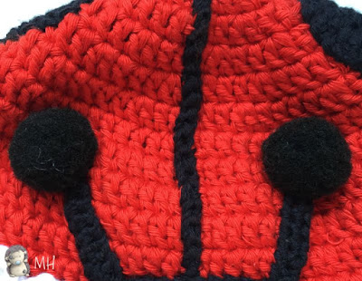 Gorro mariquita a crochet