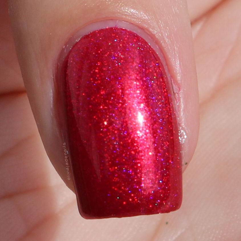 Grace-full Nail Polish Cherry Best Friends swatched by Olivia Jade Nails
