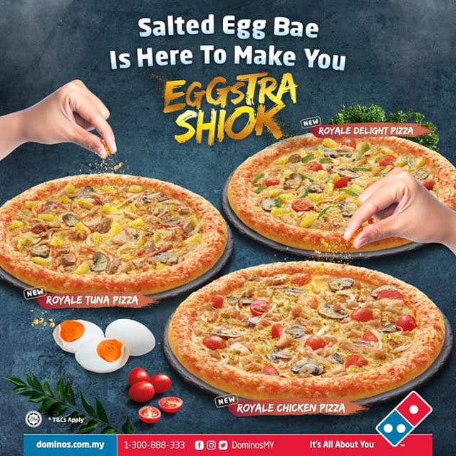 Domino’s Pizza Memperkenalkan Salted Egg Pizza yang Baru!