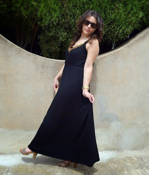 blog, blogger, fashion blogger, blog de moda, vestido largo, maxi vestido, negro, chaqueta vaquera, denim, C&A, Primark, verano, Castellón