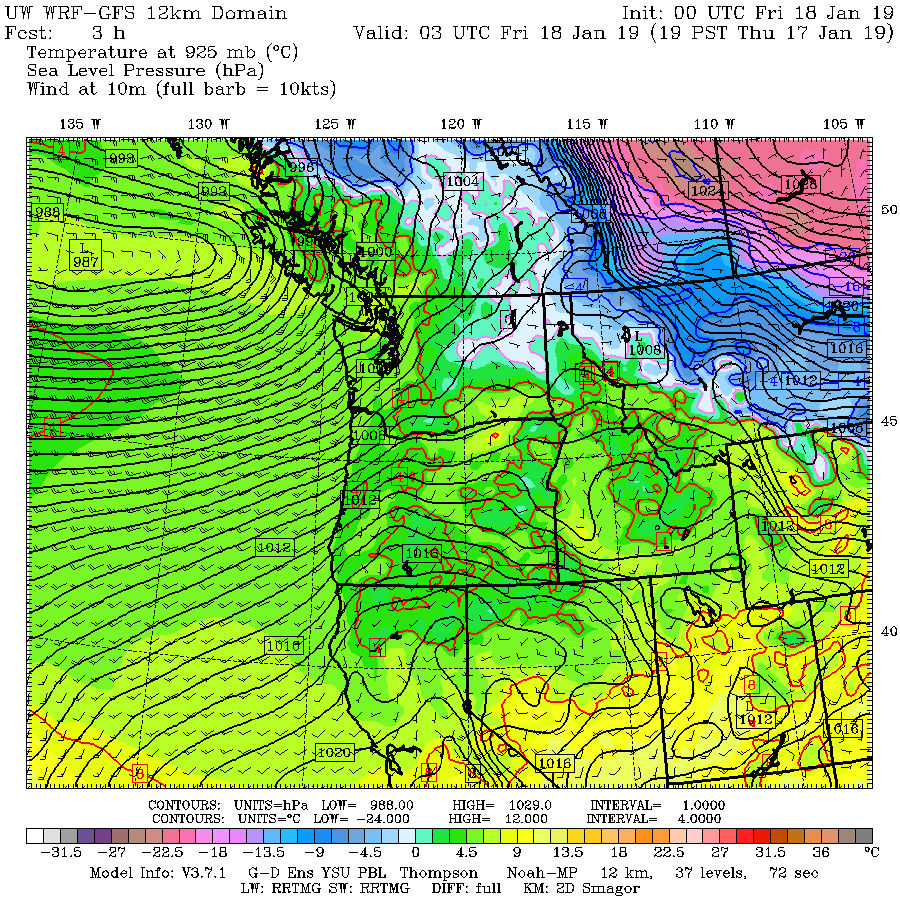Cliff Mass Weather Blog Modest Winds Tonight, Stronger Winds Tomorrow