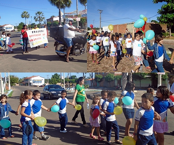 Caminhada marca inicio de projeto sobre conscientização no transito em Cocal - Imagem 4