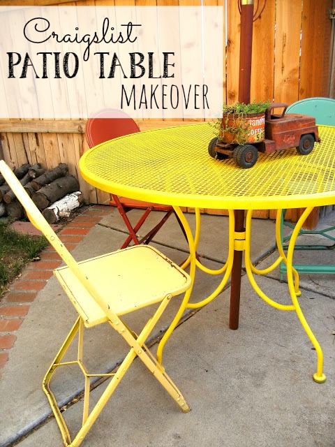 Patio table makeover