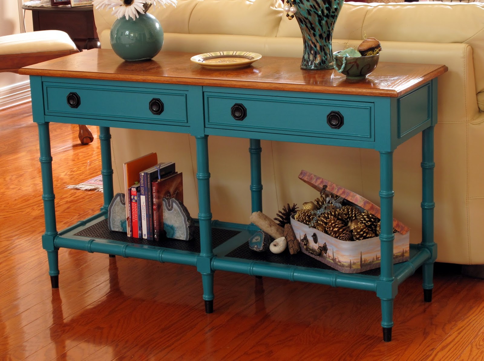 Blue Sofa Table Design Ideas