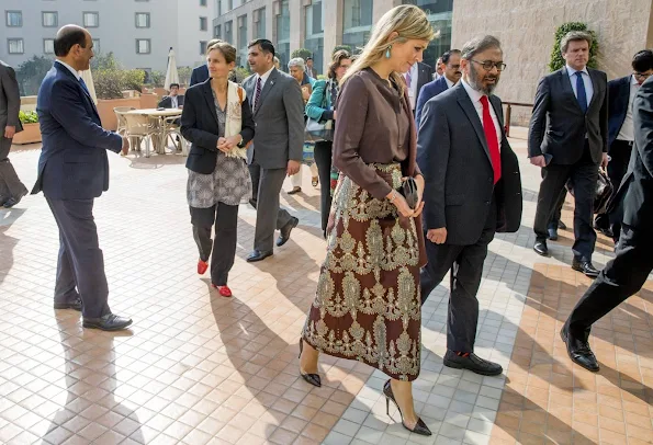 Queen Maxima of The Netherlands during an meeting with the UNDP and international partner organizations at the Serena hotel in Islamabad, Pakistan