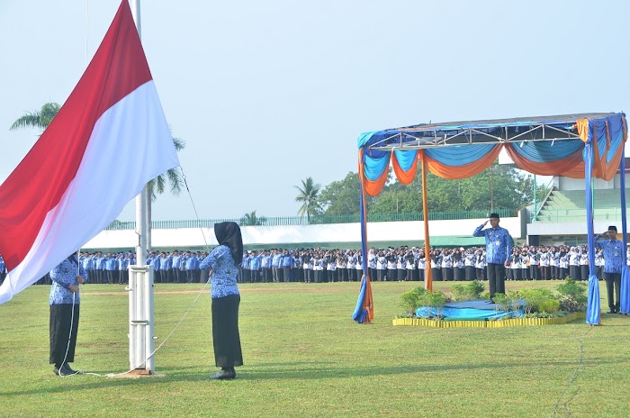 HUT Korpri Bupati Lampura berikan Apresiasi atas Pengabdian Korpri pada Bangsa dan Negara.