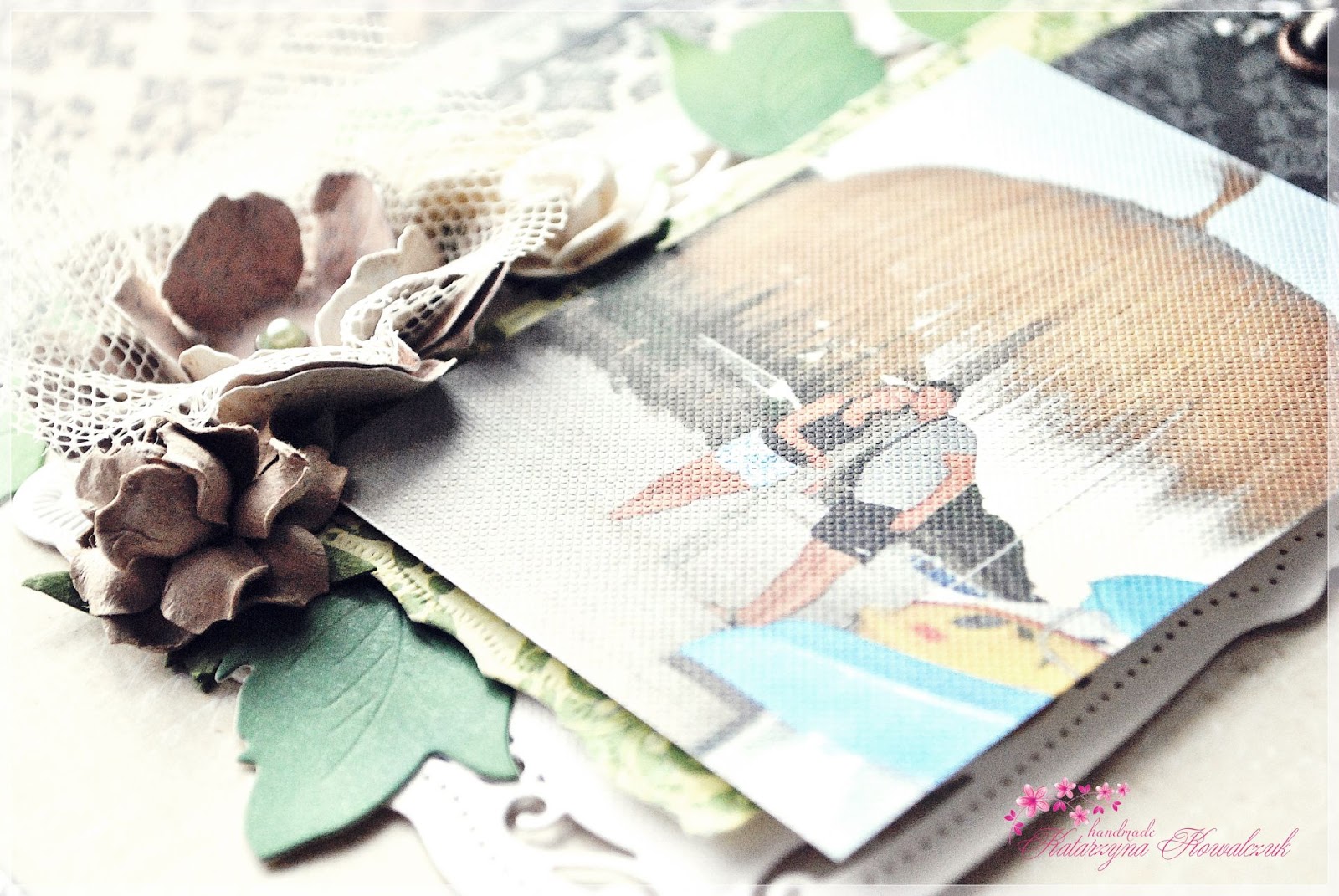 Scrapbooking moja codzienność, mój czas Album na Zdjęcia Vintage