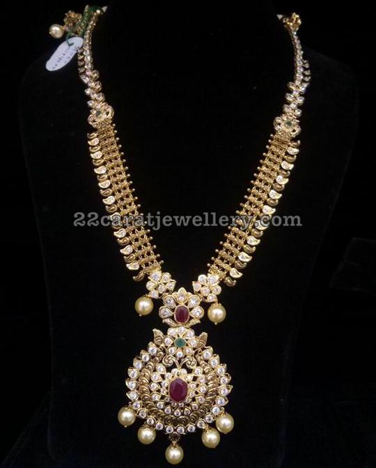 Precious Gemstones Stones Antique Long Chain - Jewellery Designs