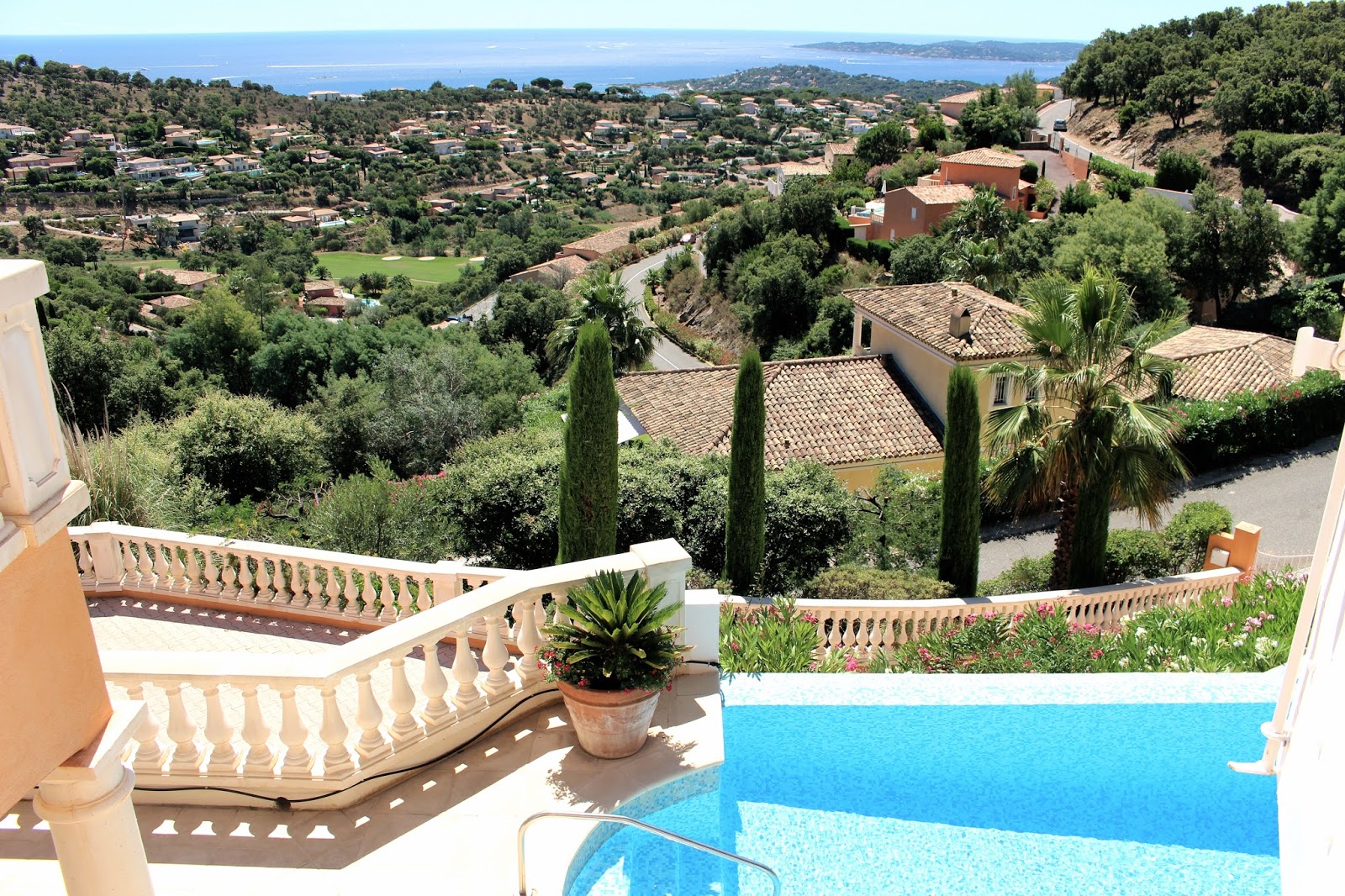 Sainte Maxime Villa View from a luxury villa in Saint Maxime