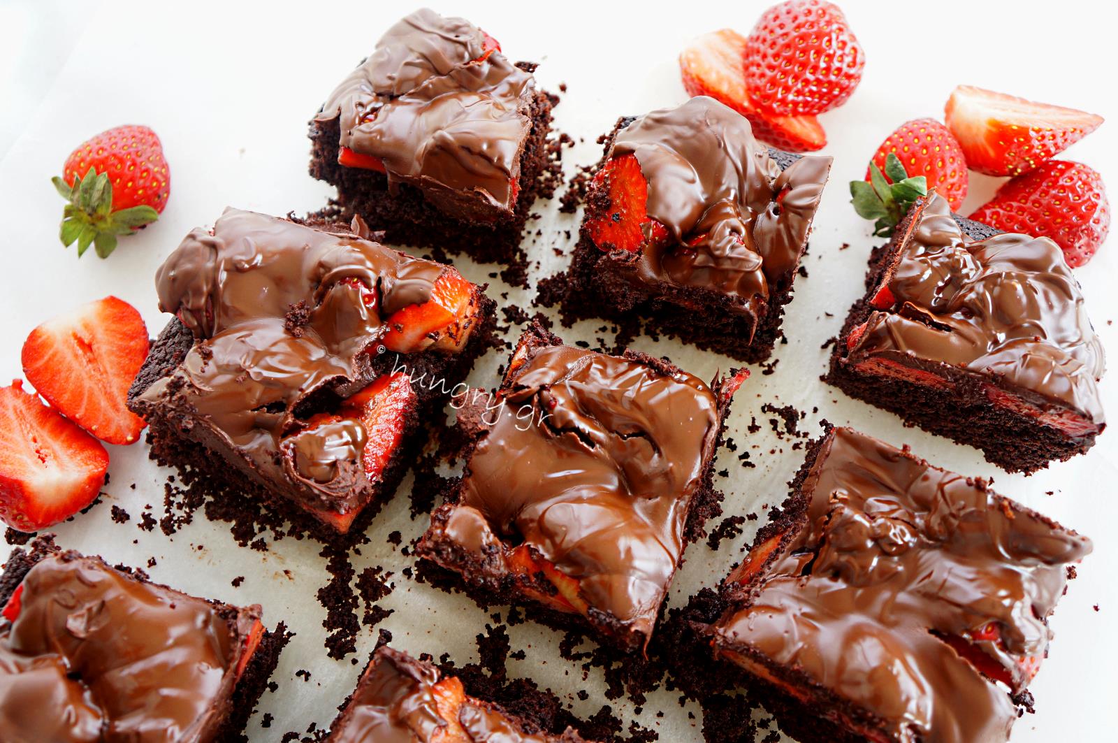 Kitchen Stories: Chocolate Covered Strawberry Brownies