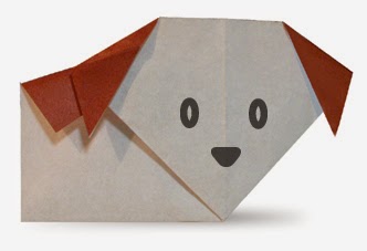 Hướng dẫn cách gấp con Chó bằng giấy đơn giản - Xếp hình Origami với Video clip 