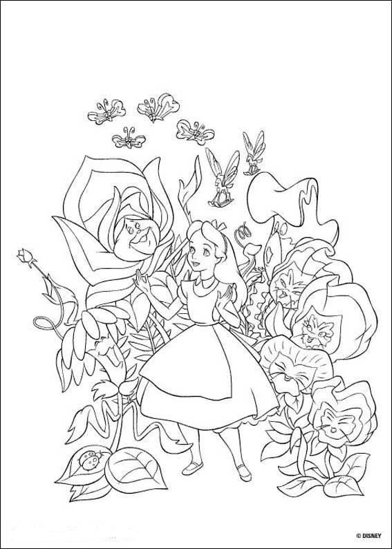 Fun Coloring Pages: Alice in Wonderland Coloring Pages